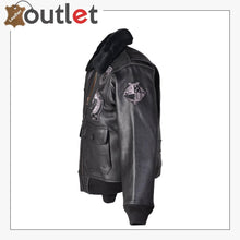 Load image into Gallery viewer, G-1 Wings of Gold Leather Bomber Jacket
