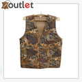 Genuine Brown Men's Leather Vest - Leather Outlet