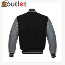 Load image into Gallery viewer, Genuine Leather Varsity Jacket For Men
