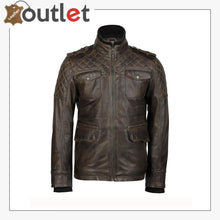 Load image into Gallery viewer, Genuine leather jacket, Classic motorcycle jacket, riding jacket, Light weight coat,
