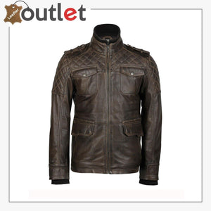 Genuine leather jacket, Classic motorcycle jacket, riding jacket, Light weight coat,