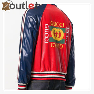 Gucci Web Striped Bomber Jacket in Blue for Men