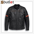 H-D Harley-Davidson Men's Triple Vent System Trostel Leather Jacket