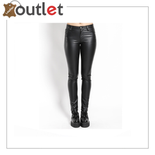 Load image into Gallery viewer, Women&#39;s Chick PU Leather Sexy Skinny Pants, Black

