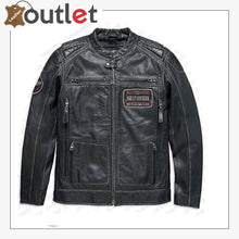 Load image into Gallery viewer, Harley Davidson Cowhide Black leather Jacket
