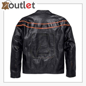 Harley-Davidson Men's Double Ton Slim Fit Leather Jacket