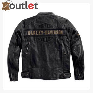 Harley-Davidson Men's Passing Link Triple Vent Leather Jacket