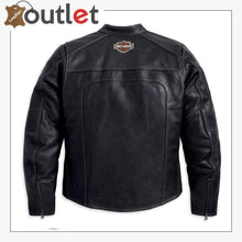 Load image into Gallery viewer, Harley Davidson Men’s Regulator Perforated Black Leather Jacket
