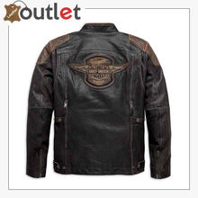 Load image into Gallery viewer, Harley-Davidson Men&#39;s Triple Vent System Trostel Leather Jacket - Leather Outlet
