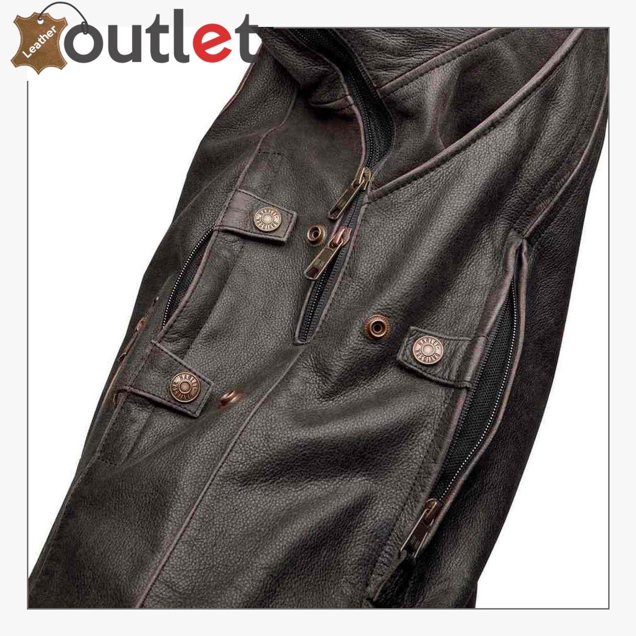 Harley-Davidson Men's Triple Vent System Trostel Leather Jacket - Leather Outlet