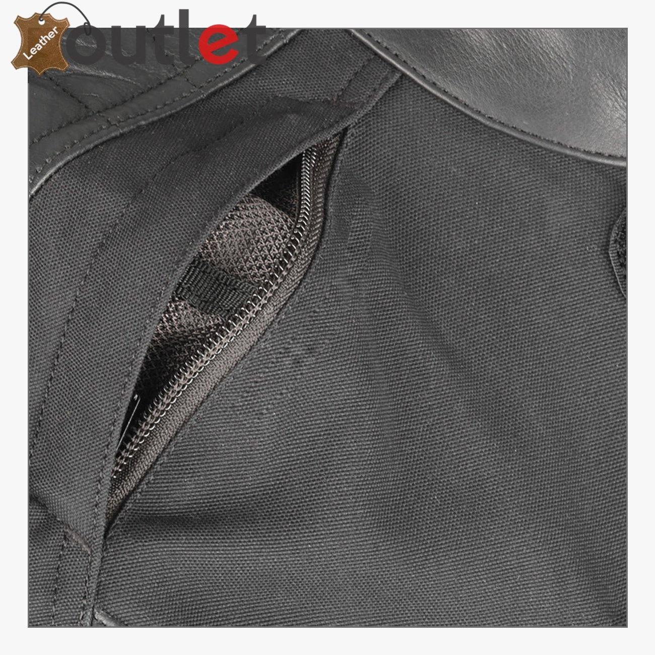 High Quality Textile-Leather Motorcycle Jacket