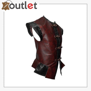 Leather Two Tone Buckled Choose Colours Fantasy Medieval Vest