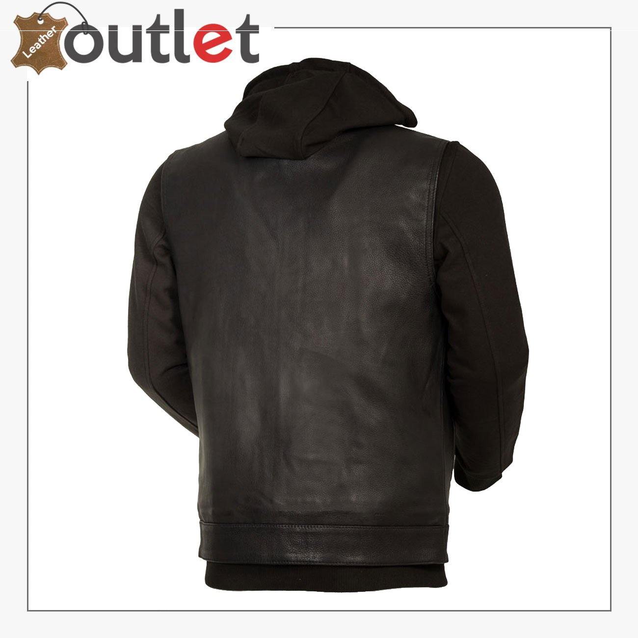 Men Distressed Brown Leather Vest