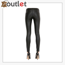 Load image into Gallery viewer, Style Leather Jeans Pants
