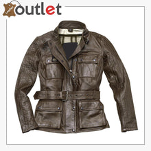 Load image into Gallery viewer, Madrid Ladies Motorcycle Leather Jacket for Womens

