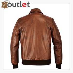 Mens A2 Real Goatskin Leather Pilot Flying Jacket Leather Outlet