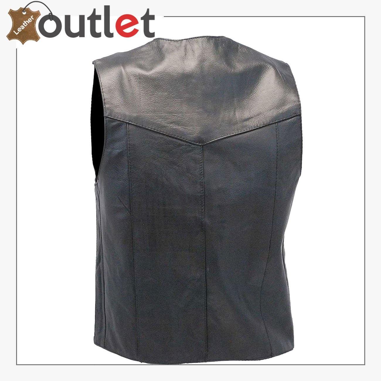 Leather Motorcycle Vest