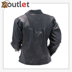 Handmade Men's Black Leather Lace Up Pull Over Leather Shirt