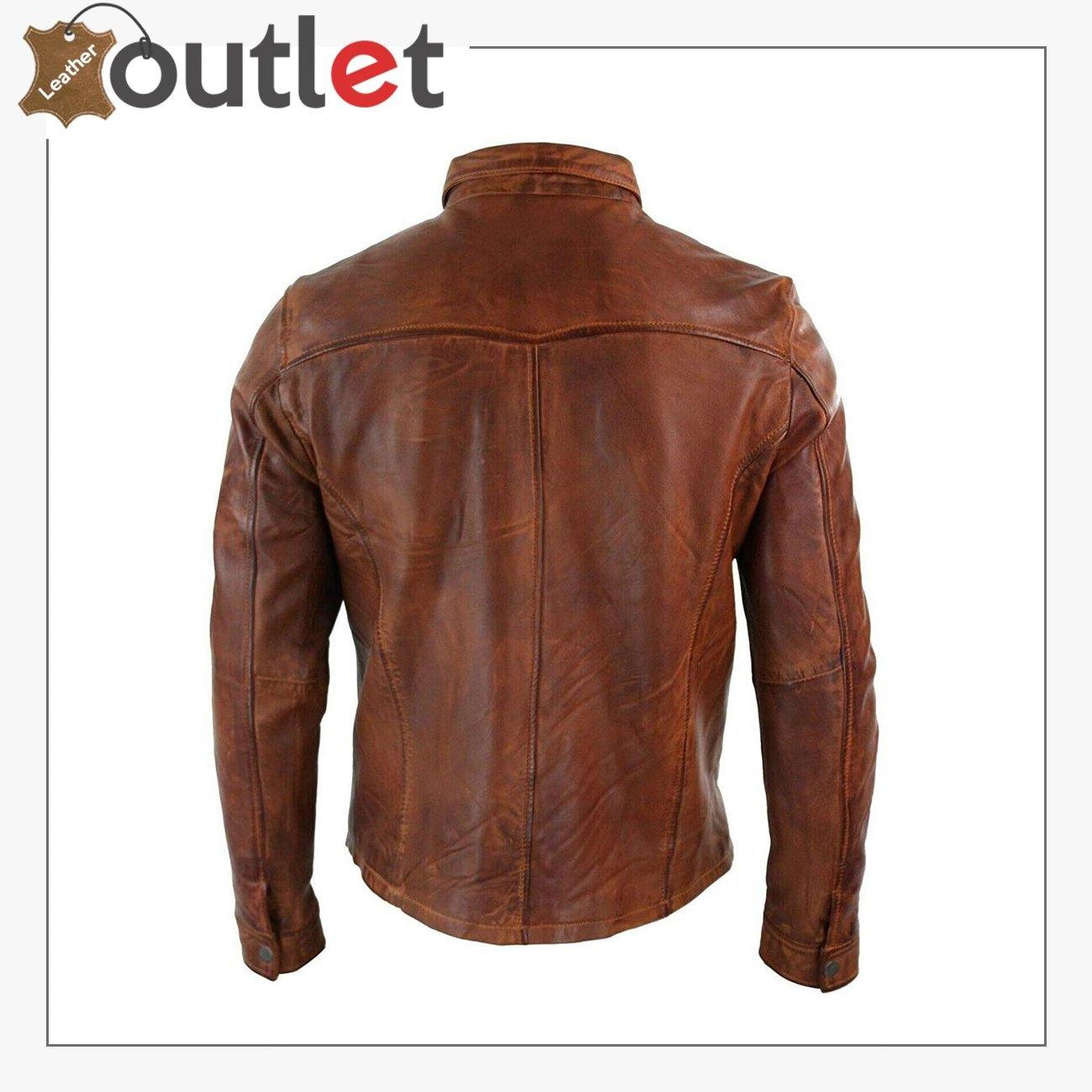Men's Tan Timber Washed Slim Fit Shirt Jacket