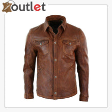 Load image into Gallery viewer, Men&#39;s Tan Timber Washed Slim Fit Shirt Jacket
