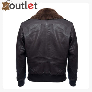 Mens Air Styles Real Leather Flight Bomber Jacket