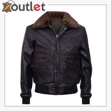 Load image into Gallery viewer, Mens Air Styles Real Leather Flight Bomber Jacket
