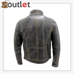 Mens Black Warm Fashion Leather Jacket