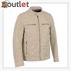 Mens Faux Fashion Leather Jacket Casual Long