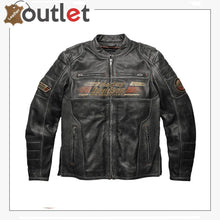 Load image into Gallery viewer, Mens Harley Davidson Classic Motorcycle Leather Jacket

