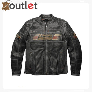 Mens Harley Davidson Classic Motorcycle Leather Jacket
