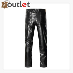 Mens Leather Pants Motorcycle Trousers