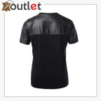 Mens Quality Leather Shirt with Cotton - Leather Outlet