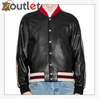 Mens Quality Leather bomber jacket - Leather Outlet