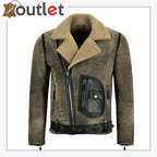 Mens RAF B3 Sheepskin Flying Leather Bomber Jacket - Leather Outlet