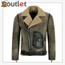 Load image into Gallery viewer, Mens RAF B3 Sheepskin Flying Leather Bomber Jacket - Leather Outlet
