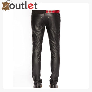 Mens Real Quality Leather Trouser Pants