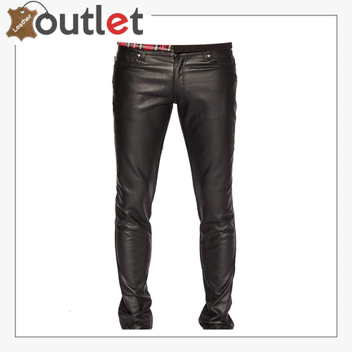 Mens Real Quality Leather Trouser Pants