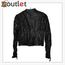 Load image into Gallery viewer, Mens Real Quality Spikes Leather Jacket - Leather Outlet
