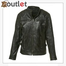 Load image into Gallery viewer, Handmade Biker Style Mens Leather Jacket - Leather Outlet

