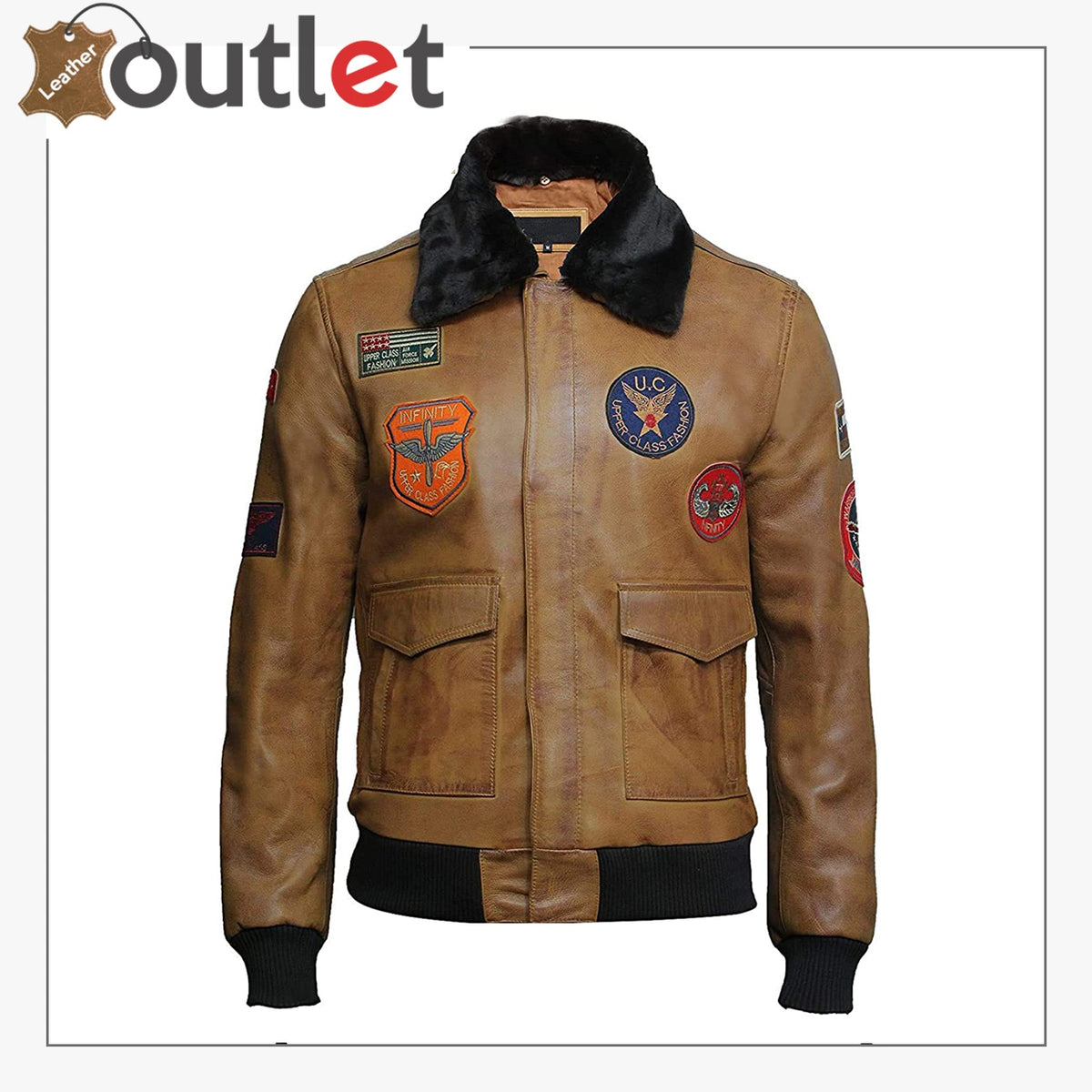Mens genuine lambskin leather jacket with detachable collar