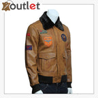 Men's Leather Jacket Genuine Lamb Skin with Detachable Collar Leather Outlet