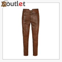 Load image into Gallery viewer, Mens Pure Brown Leather Pant
