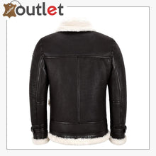 Load image into Gallery viewer, New Sheepskin B3 Leather Bomber Jacket Brown For Men
