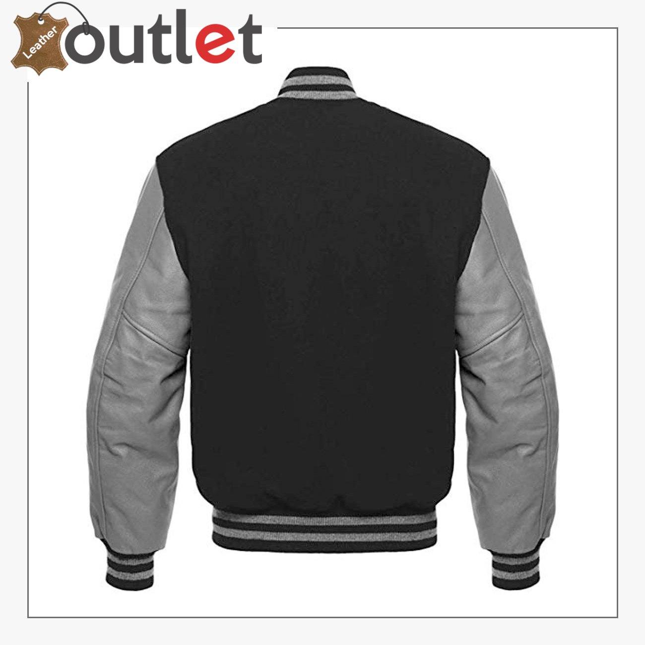Premium Quality Letterman Baseball School College Bomber Leather Varsity Jacket - Leather Outlet