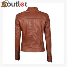Load image into Gallery viewer, Real Lambskin Leather Jackets for Women - Leather Outlet
