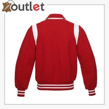 Load image into Gallery viewer, Red Original Leather Varsity Letterman Jackets 
