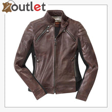 Load image into Gallery viewer, Semnan Ladies Motorcycle Leather Jacket

