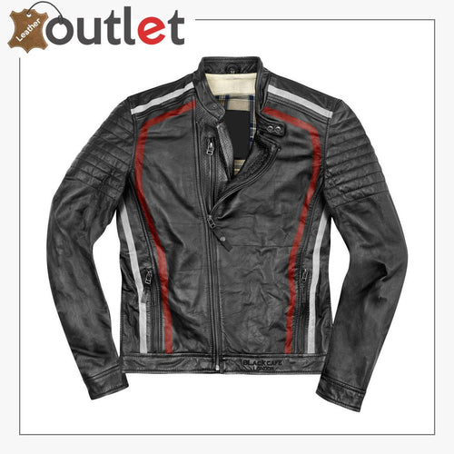 Seoul Motorcycle Leather Jacket - Leather Outlet