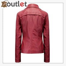 Load image into Gallery viewer, Style Plain School Leather Bomber Jacket For Women
