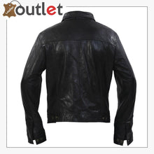 Load image into Gallery viewer, Style Slim Fit Casual Black Leather Shirt 
